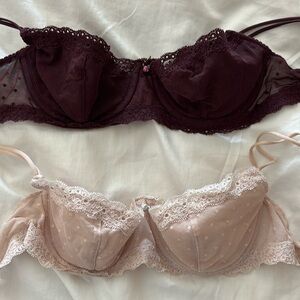 Set of 2 Delicate Lace Balconette Bras- 36a from Gap Body lingerie